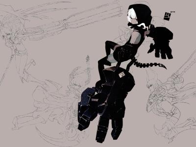 3056 Black Rock Shooter Wide